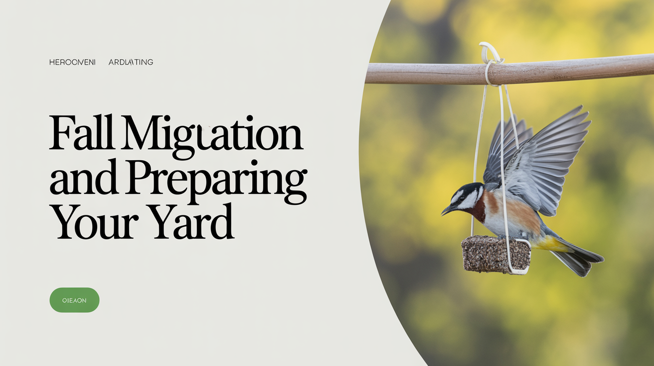 Fall Migration and Preparing Your Yard