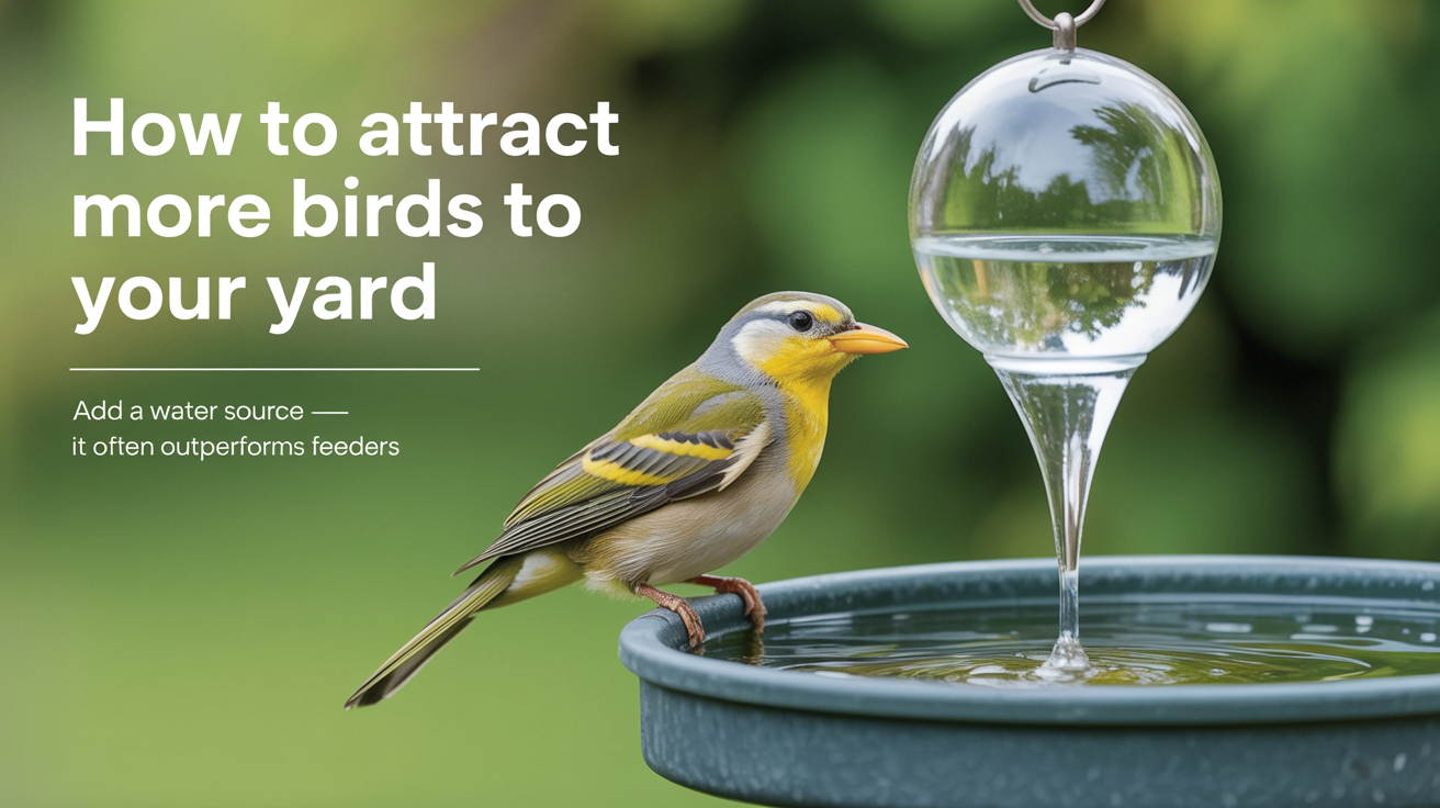 Add a Water Source — It Often Outperforms Feeders